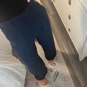 ABERCROMBIE WIDE LEG PANT (NAVY)